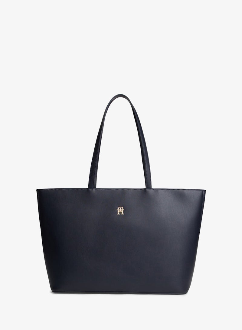 TOMMY HILFIGER TH Monogram Plaque Tote Bag - Image 1